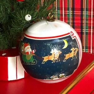 90's Alderbrook "Merry Christmas" Ornament - Christmas Ball - 90's Christmas